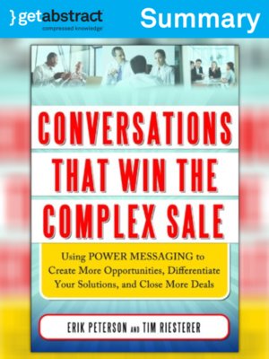 cover image of Conversations That Win the Complex Sale (Summary)